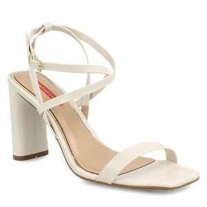 Sandalia Mujer Bata Lila Crema