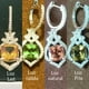 thumbnail image 2 of Aros Largos De Plata Gema Diaspora Zultanita Cambia De Color, 2 of 3