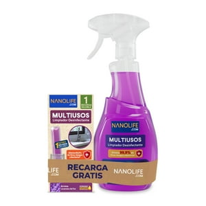 Limpiador Multiusos Kit De Inicio Lavanda Promoción 600Ml + Recarga - Deysa Nanolife