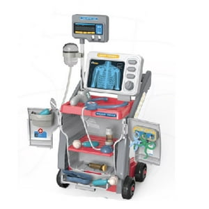 Genérica - Set Juguete Doctor Carrito Rojo Con Sonido Y Accesorios
