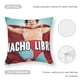 thumbnail image 5 of Nacho Libre Fundas de almohada de terciopelo con tema, regalos de funda de almohada, decoración para el hogar, cojín de lanzar, regalo de cumpleaños para fans y parejas.61*61cm., 5 of 6