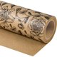 thumbnail image 1 of Papel de regalo WRAPAHOLIC Kraft Floral, rollo mini, 1 of 3