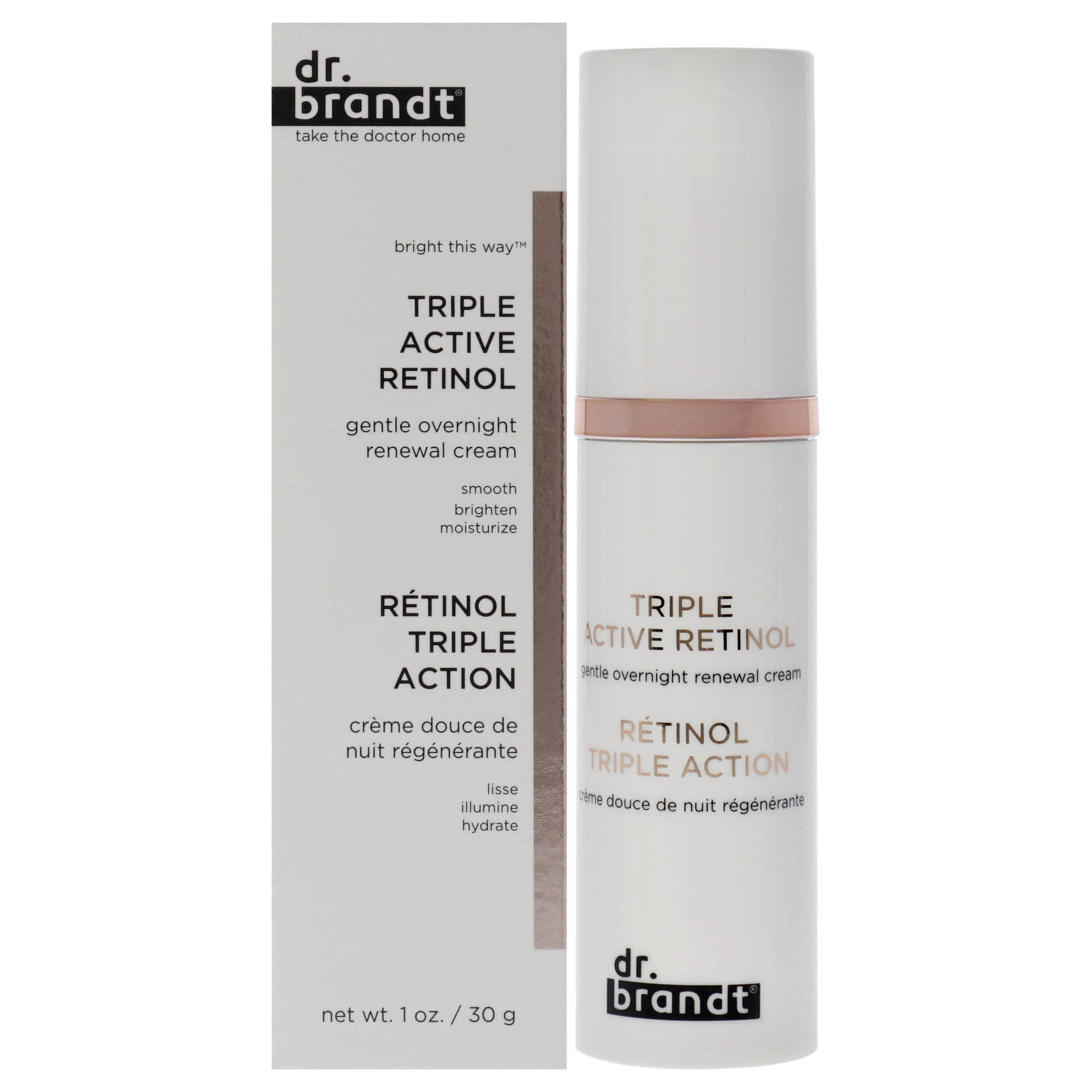 Crema Dr. Brandt Renovadora Suave Durante La Noche Con Retinol Triple Activo 30ml Mujer