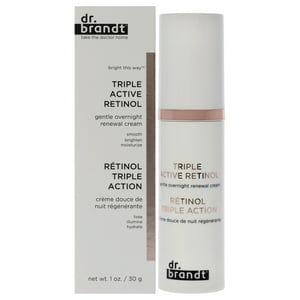 Dr. Brandt - Crema Renovadora Suave Durante La Noche Con Retinol Triple Activo Del Para Mujeres - 1 Oz De Crema