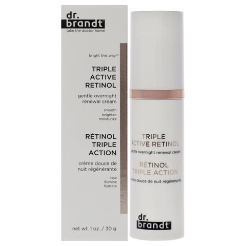 Crema Dr. Brandt Renovadora Suave Durante La Noche Con Retinol Triple Activo 30Ml Mujer