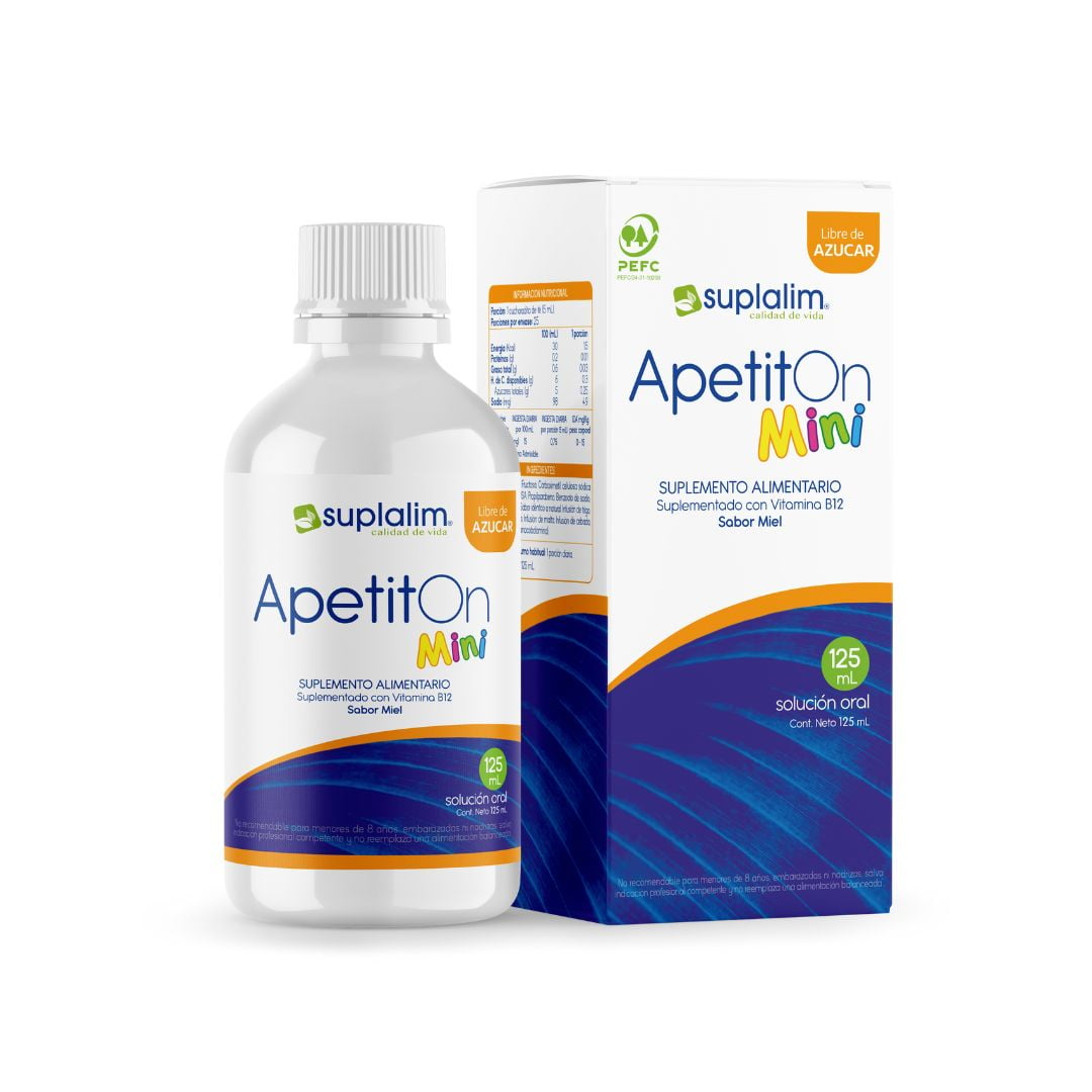 Suplalim - Jarabe Apetiton Mini – Estimulante Del Apetito Con Vitaminas