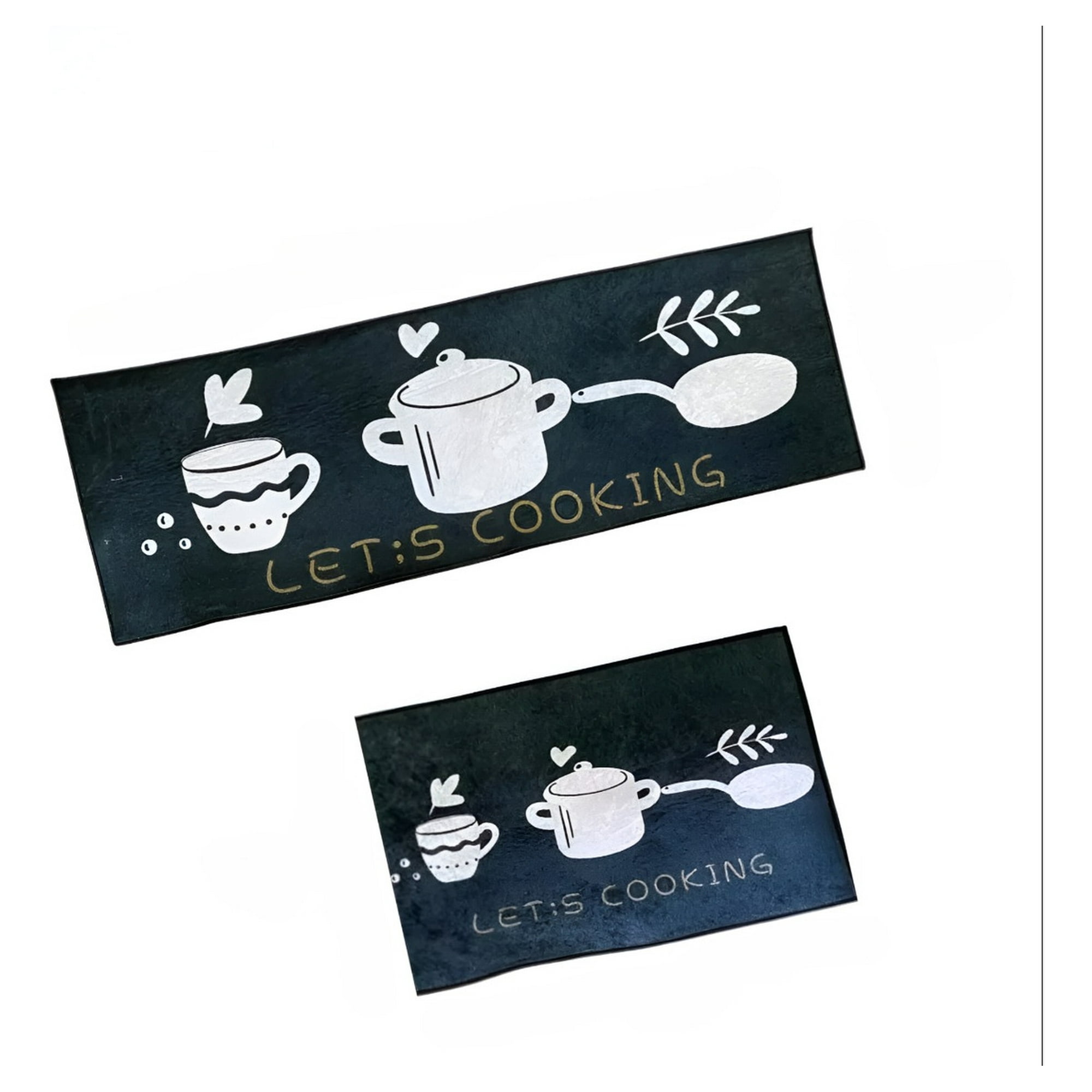 Genérico - Alfombra Cocina Antideslizante 2 Piezas Decorativa Piso Jhn