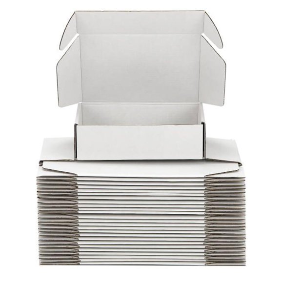 Cajas de envío DUZCLI 18x13x8 cm Paquete de 25 blancas