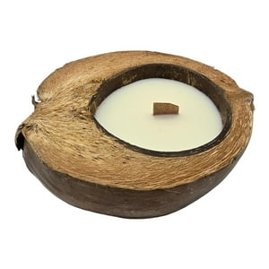 Fliperex - Vela Aromatica Ecologica Aroma De Coco Natural Cera Natural Cafe
