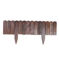 Magideal - Valla Decorativa Para Jardín, Valla De Jardín, Decoración De Valla De Jardín, Barrera Desmontable, Borde De Valla De Madera Para Césped Y Jardín Al , Cavar En El Suelo