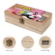 thumbnail image 3 of Silvestre y Piolín Caja Organizadora de Madera Rústica - Caja Decorativa Multifuncional para Escritorio, Hogar, Oficina, Joyas y Manualidades, 3 of 6
