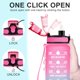 thumbnail image 4 of Botella Enerbone 900 ml con pajilla rosa‑verde, a prueba de fugas, 4 of 7