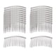 thumbnail image 3 of 20 Piezas Peines para Velo de Novia, Peineta para el Cabello para Novia, para Mujeres y niñas, Diadema, Peines con Pinza para el Cabello de Alambre de Plata, 3 of 5