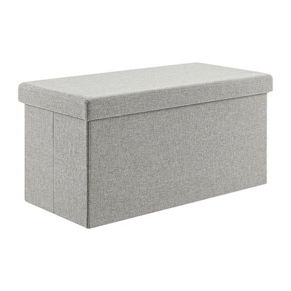 Banqueta Baul Almacenamiento 76x38x38 Cm Gris