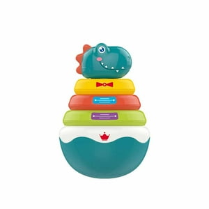 Babymine - Juguete Interactivo Apilable Dinosaurio Multicolor