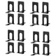 thumbnail image 1 of Soporte para libros Mr. Pen 16 unidades metal resistente negro, 1 of 6