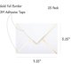thumbnail image 2 of Envelopes Chriz.Z A7, paquete de 25 unidades, con solapa en V, borde blanco, 2 of 7