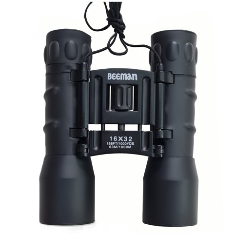 Beeman - Binocular Filtro Azul 16X32 Goma Negro 12X4X13Cms