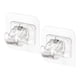 thumbnail image 5 of 2 Piezas De Soporte De Barra De Cortina Autoadhesivo De Plástico Para Pared, Cocina, Hogar, Transparente, 5 of 5