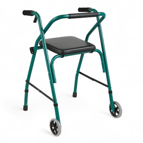 Glomed - Andador Burrito Ortopédico Plegable Con Ruedas Y Asiento