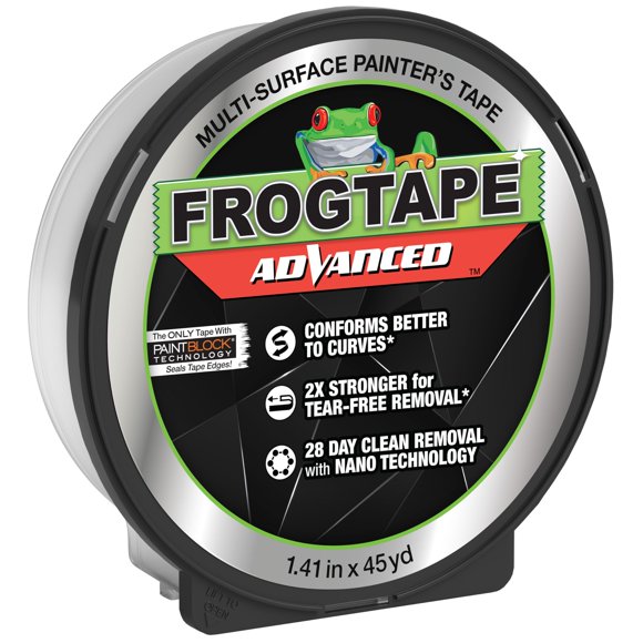 Cinta adhesiva FrogTape Advanced de 3,6 cm x 41 m para múltiples superficies