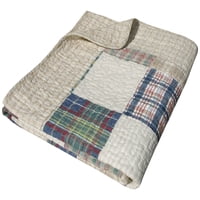 Greenland Home Fashions - Manta Greenland Home Oxford 100% Algodón Bronceado