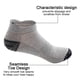 thumbnail image 3 of 5 pares de calcetines de verano para hombre, de malla, para barco, de algodón, con talón anticaída y realce de orejas, transpirables., 3 of 6