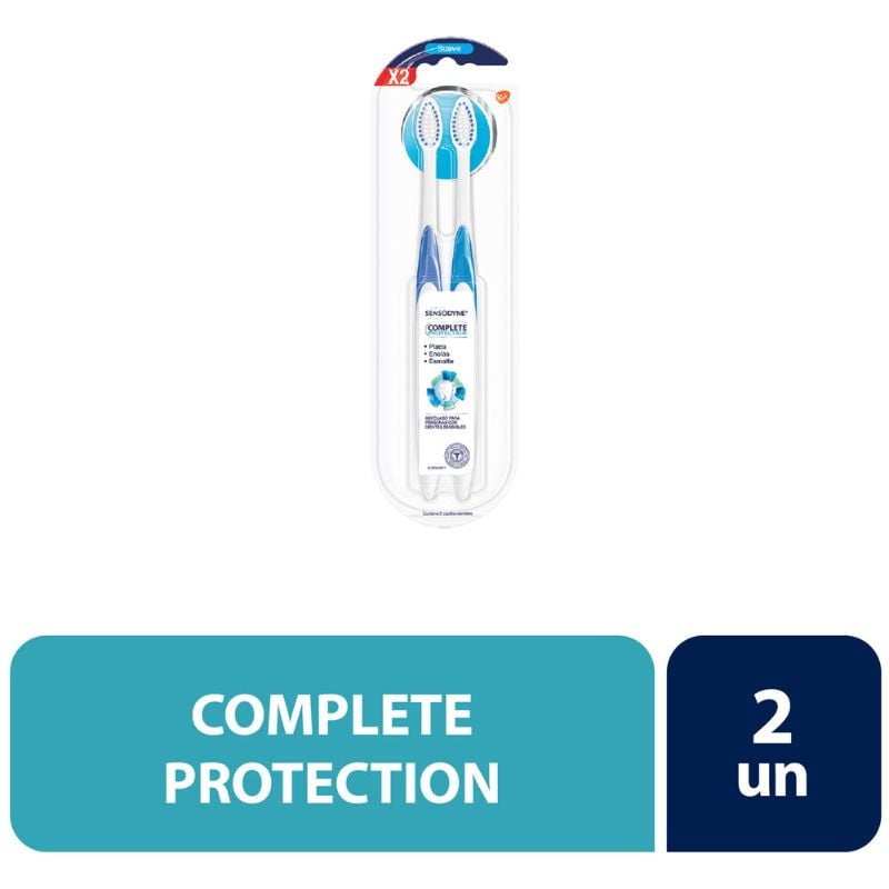 Cepillo De Dientes Complete Protection Suave Pack 2 Un Sensodyne