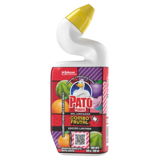 Limpiador Inodoro Gel Removedor De Sarro Combo Frutal 500 ml Pato Purific