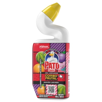 Limpiador Inodoro Gel Removedor De Sarro Combo Frutal 500 Ml Pato Purific