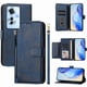 thumbnail image 1 of Funda tipo libro para OPPO Reno 11F 5G con bolsillo con cremallera, cierre magnético, 7 ranuras para tarjetas y correa para la muñeca., 1 of 6