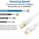 thumbnail image 2 of Cable Ethernet QIFGUO Cat 8, plano, 2000 Mhz, 40 Gbps, blanco, 2 of 9