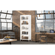 thumbnail image 3 of 76.75'' Tall Iron Display Cabinet with Glass Doors, 5-Tier Steel Barister Bookcase with LED Lights for Collectibles, Modern Style Curio Cabinet for Home Living Room Office Study & Playroom - White, 3 of 3