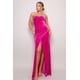 thumbnail image 5 of Vestido Maxi de Terciopelo con Escote en Forma de Corazón y sin Tirantes, 5 of 5