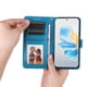 thumbnail image 3 of Funda tipo cartera FOXDOCK para Honor 100 , diseño girasol en relieve, cuero PU, cierre magnético, soporte y tarjetero, 3 of 5