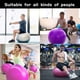 thumbnail image 4 of Pelota de yoga de 75 cm, ideal para fitness, estabilidad, equilibrio y parto, con diseño antiestallido de calidad profesional, ideal para pilates, core y entrenamiento con bomba rápida, ideal para gim, 4 of 7