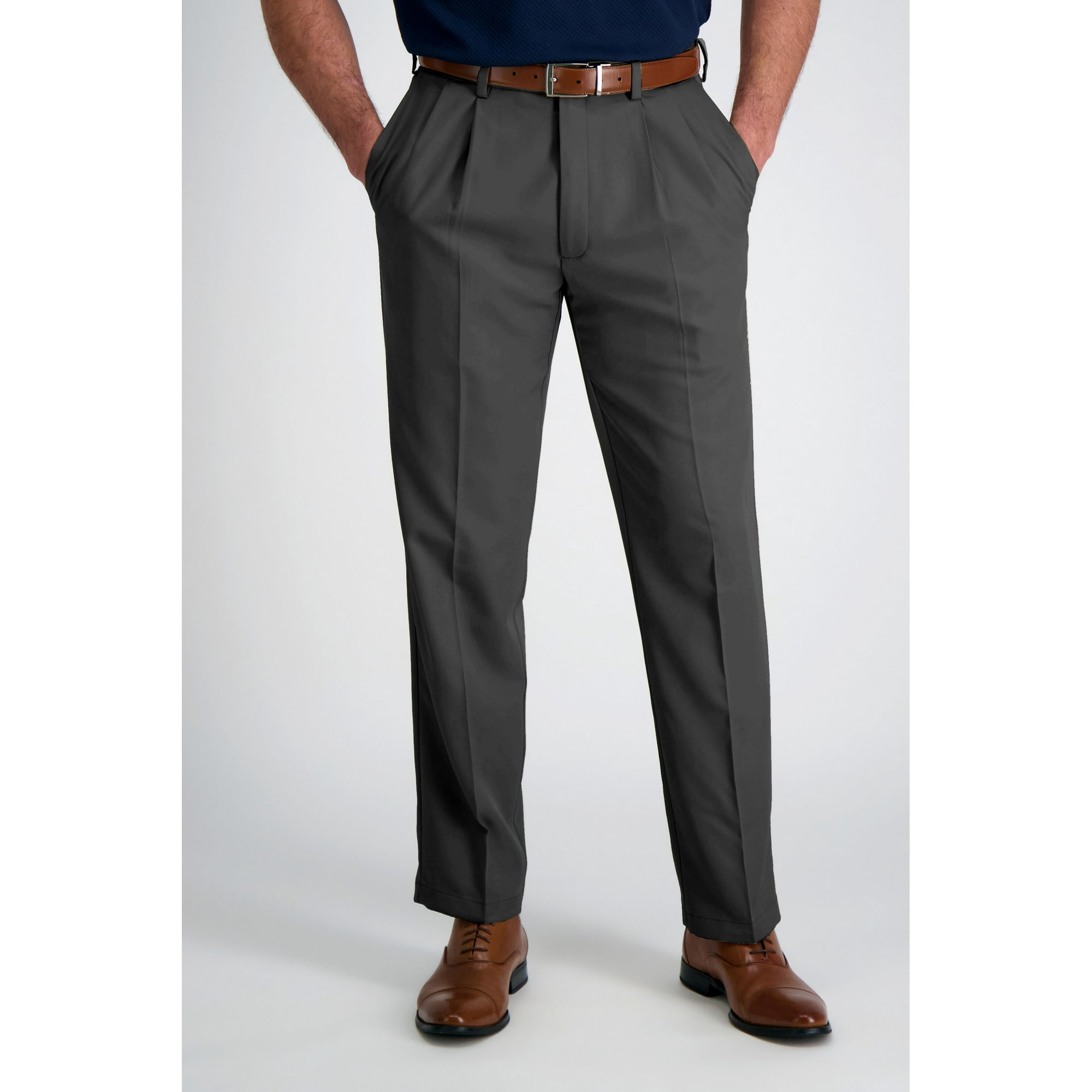 Mediaplayer - Pantalón Gabardina Hombre Pinzado Gris Talla 44