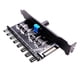 thumbnail image 1 of Caja De PC De Computadora De 12V Regulador De Concentrador De Ventilador De Enfriamiento 4Pin 3Pin Controlador De Velocidad 4, 1 of 5