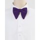 thumbnail image 2 of INSPIRE CHIC Pajaritas de Terciopelo Unisex Pre-atadas Formales Sólidas Corbatas de Moño Índigo Púrpura, 2 of 5