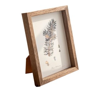 Magideal - Marco De Fotos Nórdico, Marco De Madera Cuadrado Para Escritorio Y Pared, Marco De Exhibición De Imágenes Para Apartamento, Pasillo, Dormitorio, Decor Marrón