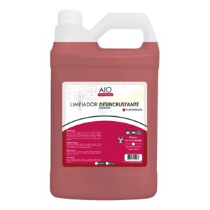 Aio - Limpiador Desincrustante De Sarro, Cal, Oxido 1 Galón Rojo
