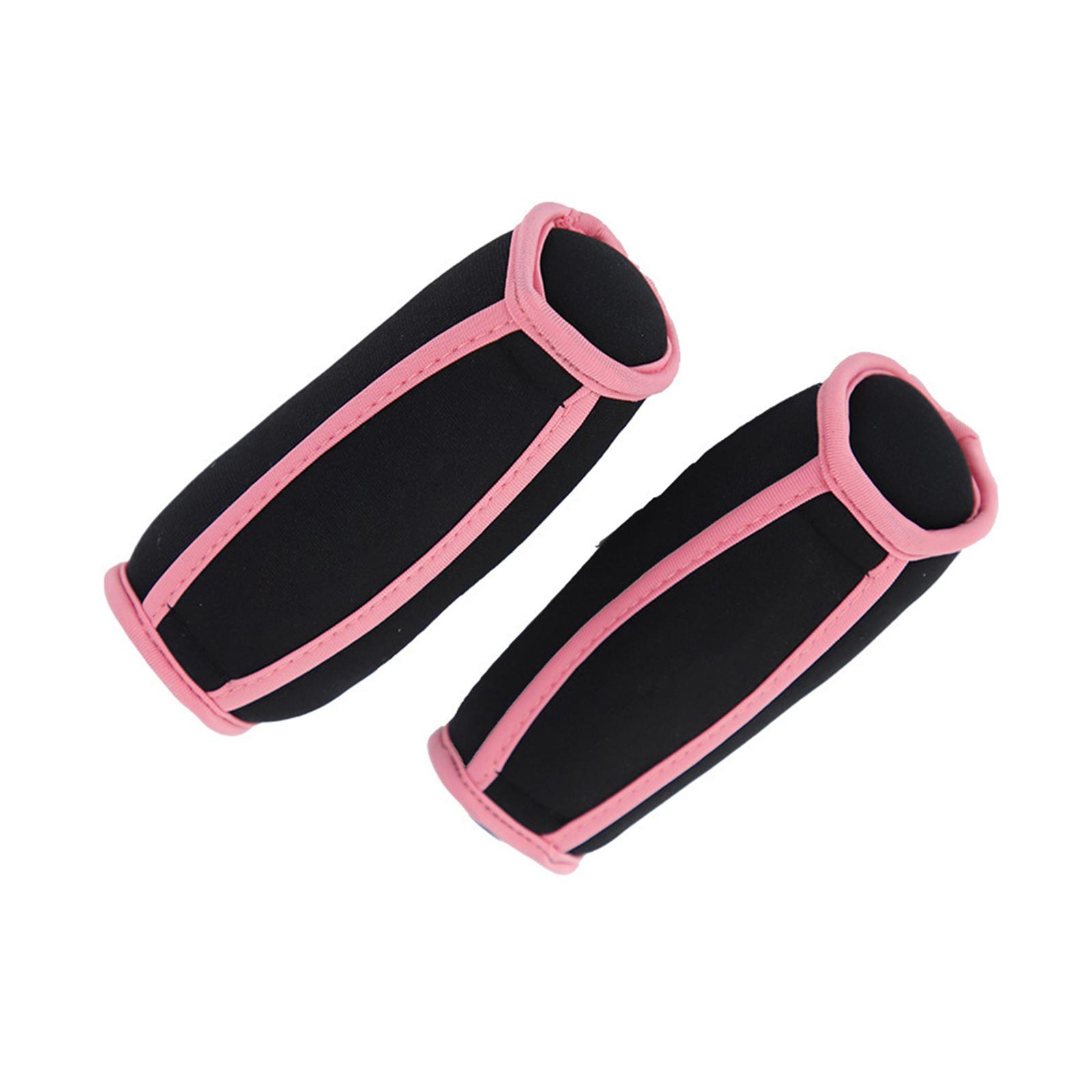Ioensy - Peso De La Mano Con Pesas De Neopreno De Correa Manual Para El Entrenamiento Fitness Aeróbics Pink 2Lbs
