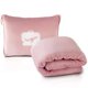thumbnail image 1 of Manta y almohada de viaje EverSnug ultrasuaves de color rosa claro, 1 of 5