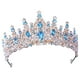thumbnail image 1 of Tiara De Cumpleaños, Accesorios Para El Cabello, Joyería Para El Cabello, Corona Nupcial Para Niñas, Azul Oscuro, 1 of 5
