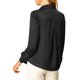 thumbnail image 3 of INSPIRE CHIC Camisas Elegantes para Mujer Cuello de Punto Manga Larga Blusa de Satén Suave Conjunto de Regreso a Clases para Maestras Negro S, 3 of 8