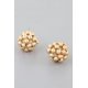 thumbnail image 1 of Aretes Fashnzfab Multi Beaded Dome Stud Large, 1 of 2