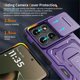 thumbnail image 4 of Funda para Motorola Edge 5G 2025 / Edge 60 Pro Slim Fit con Cubierta Deslizante para Cámara y Soporte Invisible, Cubierta a Prueba de Golpes de Grado Militar, Morado, 4 of 8