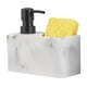 thumbnail image 1 of Dispensador De Jabón Líquido Y Soporte De Esponja Botella De Bomba De Líquido Para Encimera Blanco, 1 of 5