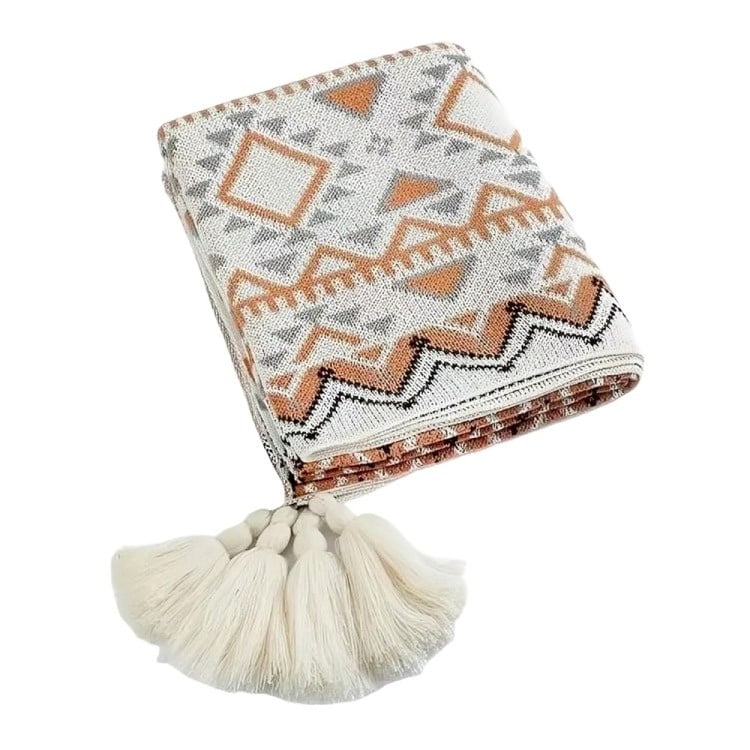 Genérico - Manta Decorativa Tejida Para Sillon Piecera Cama Bohemia