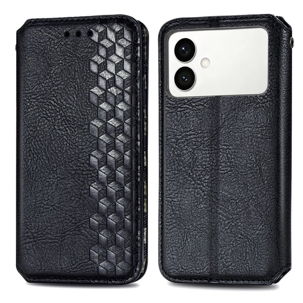 FOXDOCK Funda para Samsung Galaxy S26 Edge | Soporte Ajustable y Billetera Integrada-negro